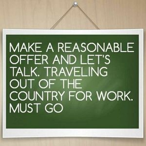 Everything must go. 25% off everything